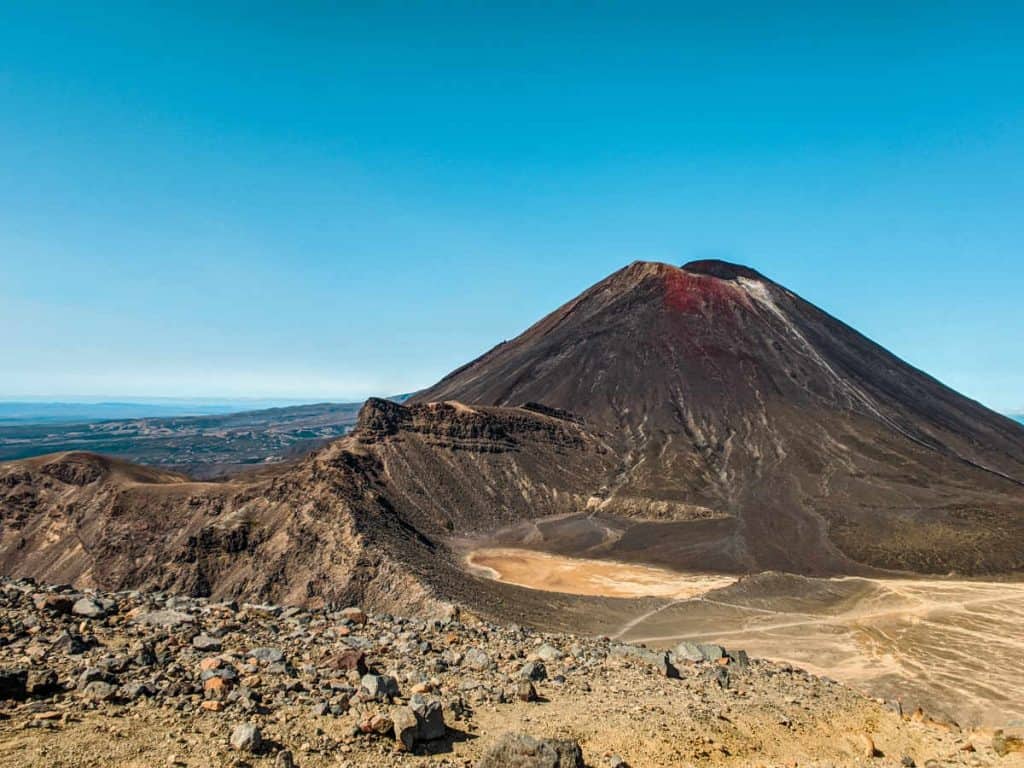 "Mount Doom" from the top of the ridge of the south crater on the Tongariro Alpine Crossing