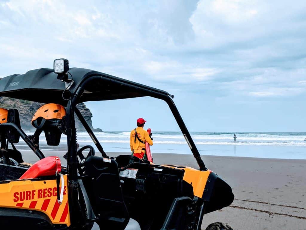 Lifeguards at Piha Beach